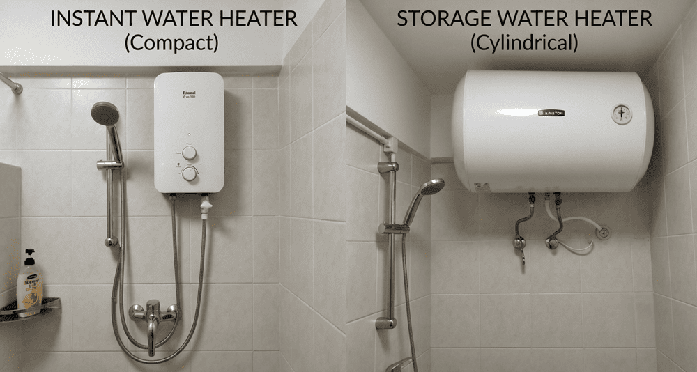 Storage vs Instant Water Heaters for HDB Flats